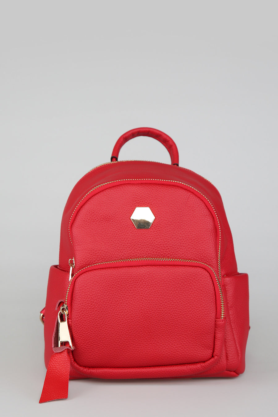 Women's Red Synthetic Leather Bag