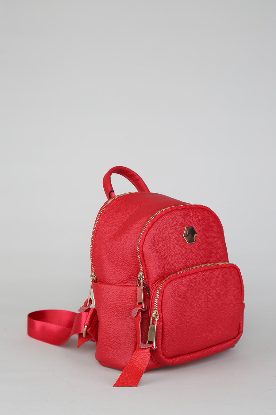 Women's Red Synthetic Leather Bag
