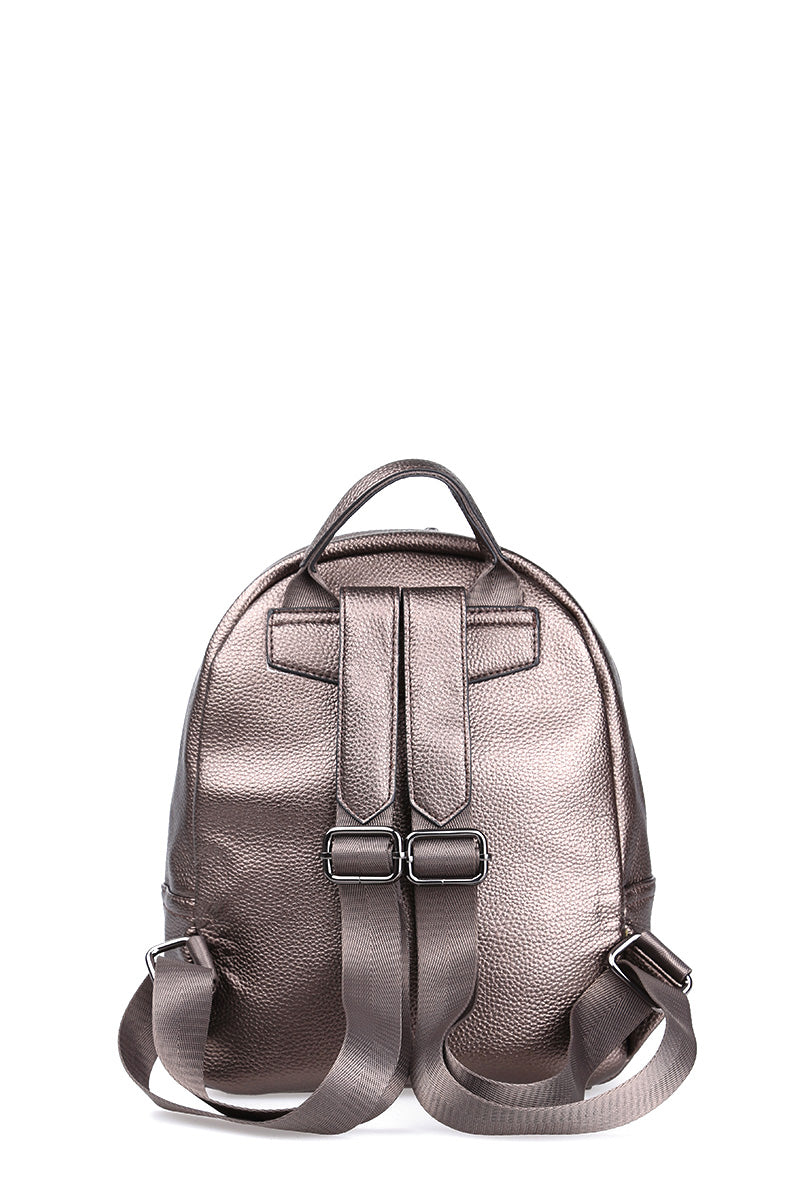 Women's Gray Synthetic Leather Bag