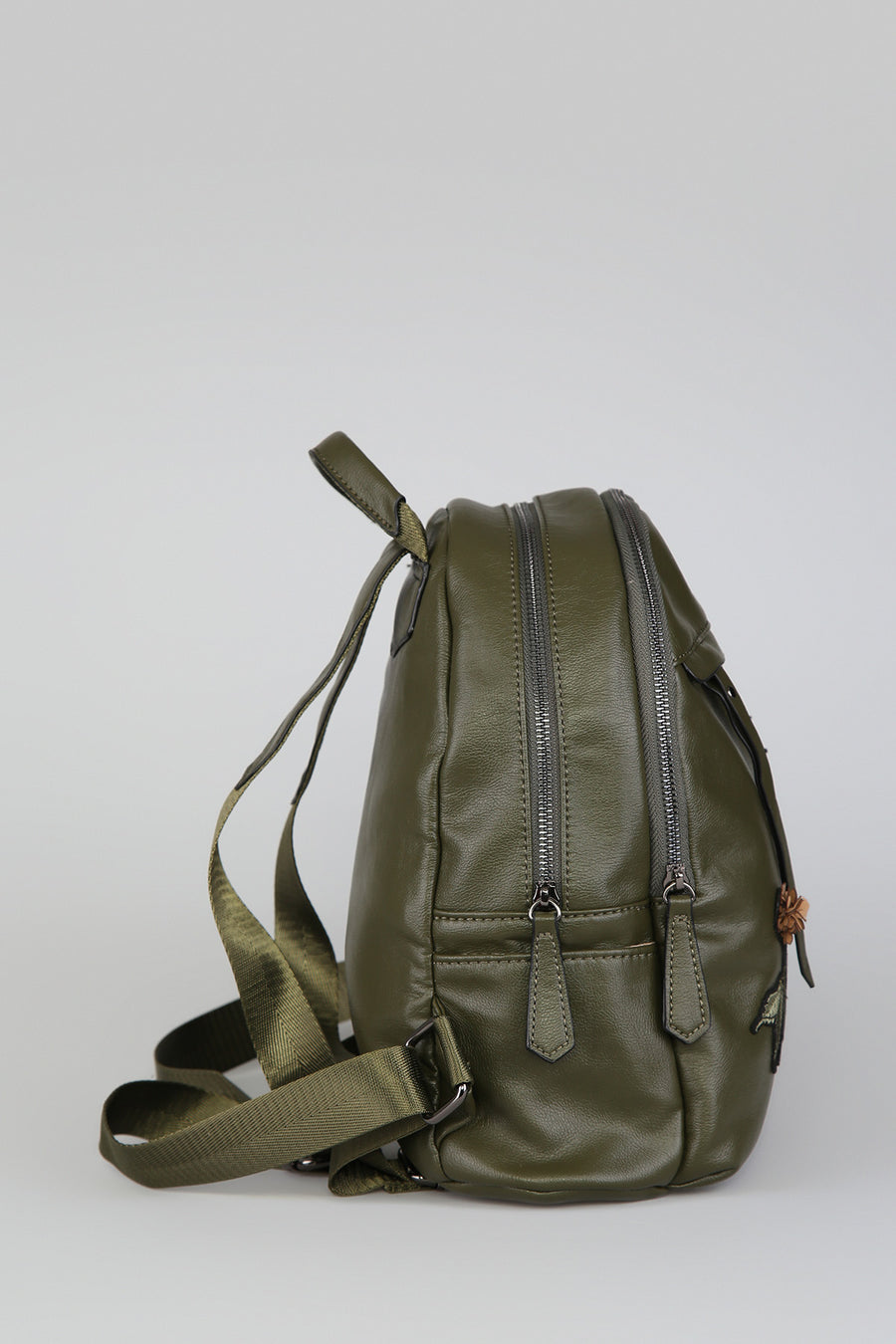 Women's Camel Synthetic Leather Bag