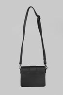 Women's Black Synthetic Leather Crossbody Bag | Derimod
