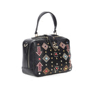 Women's Black Synthetic Leather Crossbody Bag | Derimod