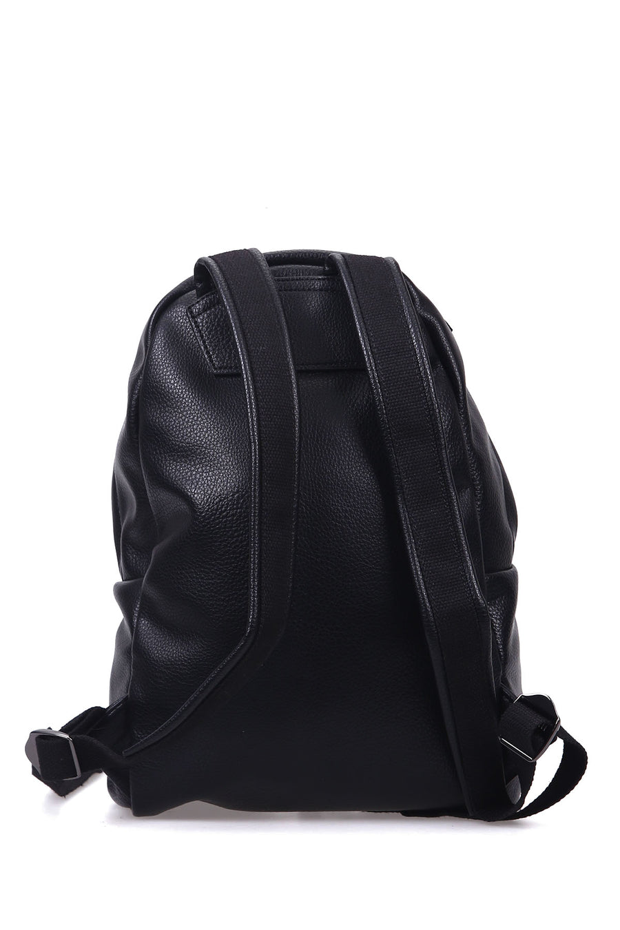 Women's Black Synthetic Leather Crossbody Bag