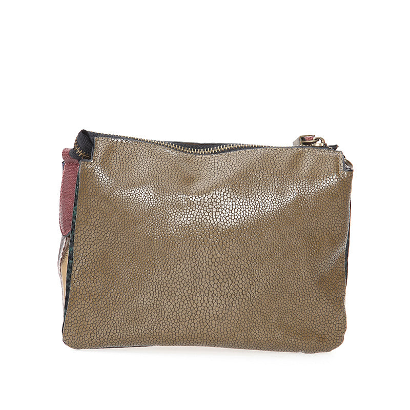 Women's Red Synthetic Leather Crossbody Bag