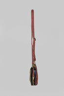 Women's Red Synthetic Leather Crossbody Bag | Derimod