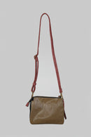 Women's Red Synthetic Leather Crossbody Bag | Derimod