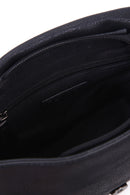 Women's Black Synthetic Leather Crossbody Bag | Derimod