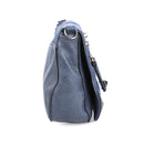 Women's Blue Synthetic Leather Crossbody Bag | Derimod