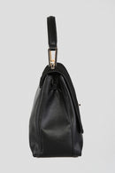 Women's Black Synthetic Leather Shoulder Bag | Derimod