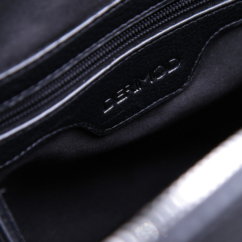 Women's Black Synthetic Leather Bag