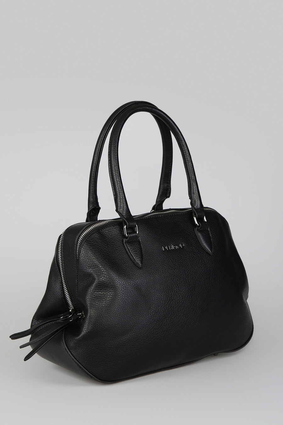 Women's Black Synthetic Leather Bag