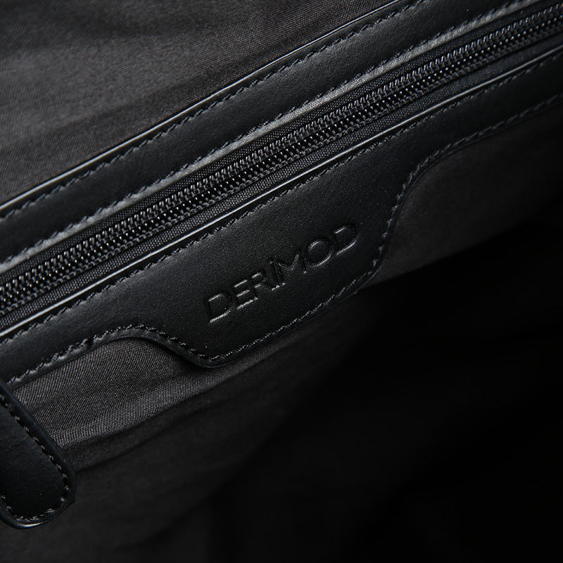 Women's Black Synthetic Leather Shoulder Bag