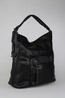 Women's Black Synthetic Leather Shoulder Bag | Derimod