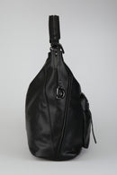 Women's Black Synthetic Leather Shoulder Bag | Derimod