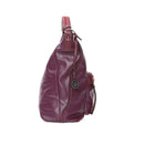 Women's Burgundy Synthetic Leather Shoulder Bag | Derimod