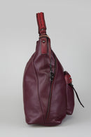 Women's Burgundy Synthetic Leather Shoulder Bag | Derimod