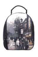 Women's Black Synthetic Leather Backpack | Derimod