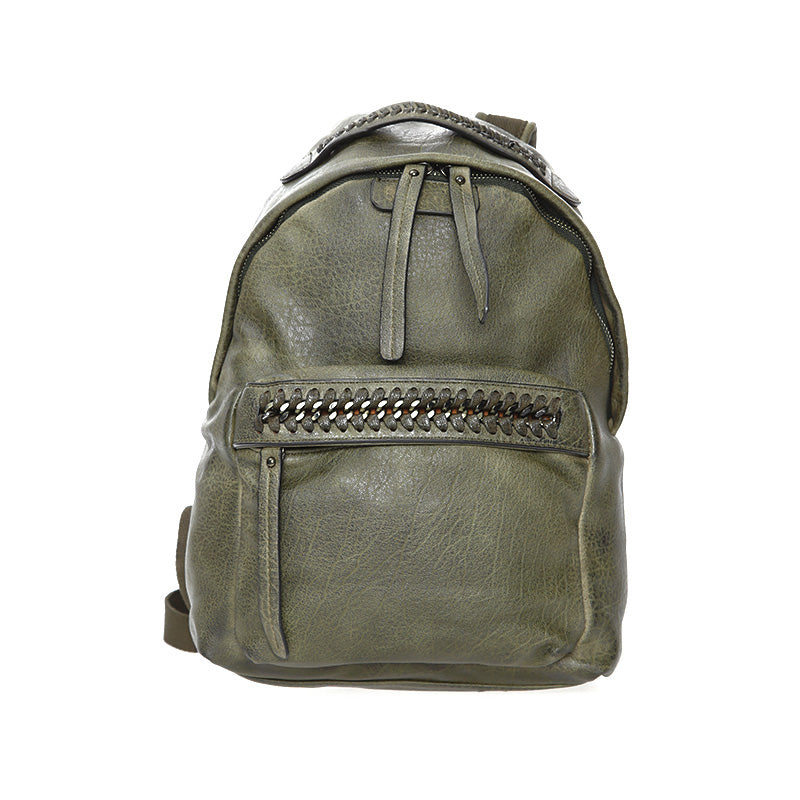 Women's Green Synthetic Leather Backpack 17WBD2662FT | Derimod
