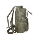 Women's Green Synthetic Leather Backpack | Derimod