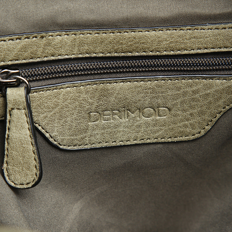 Women's Green Synthetic Leather Backpack