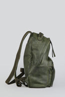 Women's Green Synthetic Leather Backpack | Derimod