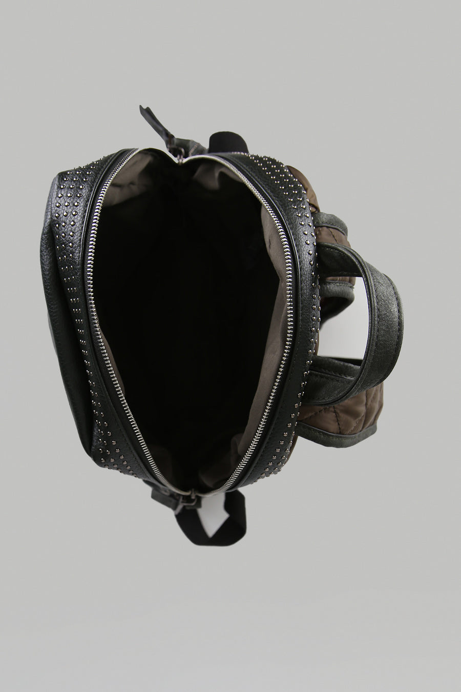 Women's Green Synthetic Leather Backpack