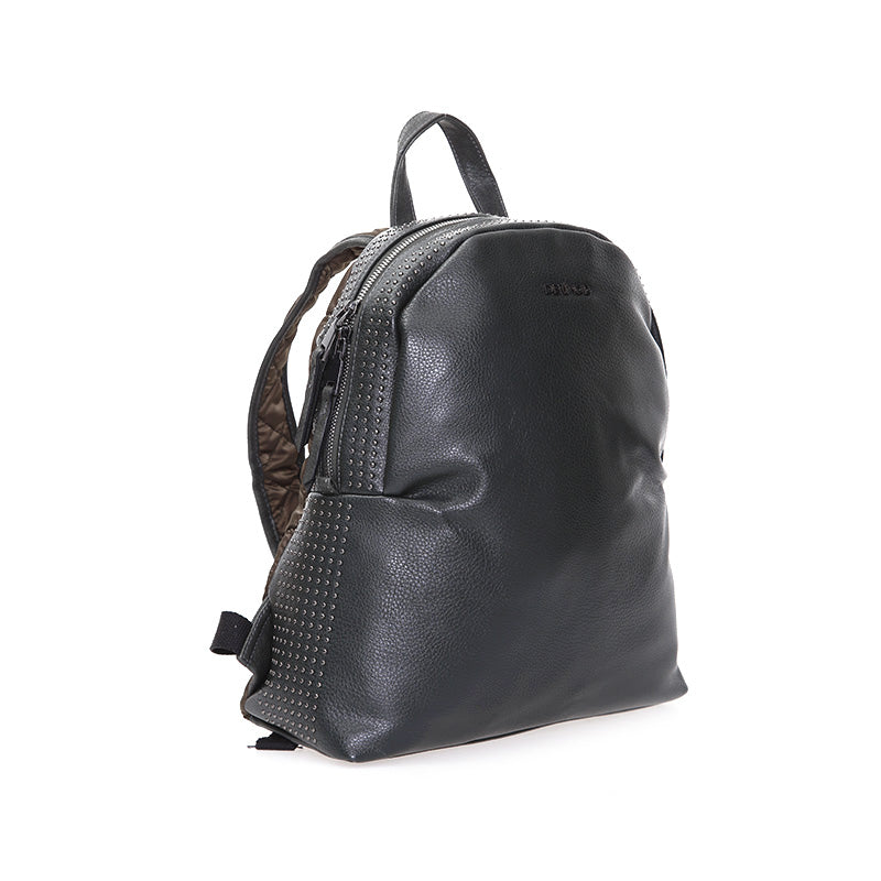 Women's Green Synthetic Leather Backpack