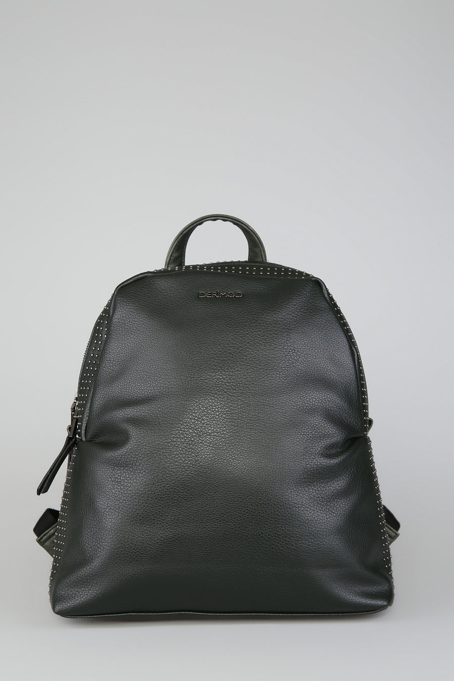 Women's Green Synthetic Leather Backpack