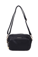Women's Black Synthetic Leather Crossbody Bag | Derimod