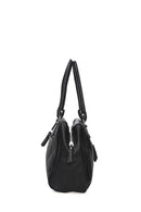 Women's Black Synthetic Leather Shoulder Bag | Derimod