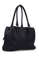 Women's Black Synthetic Leather Shoulder Bag | Derimod