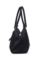 Women's Black Synthetic Leather Shoulder Bag | Derimod