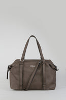 Women's Gray Synthetic Leather Shoulder Bag | Derimod