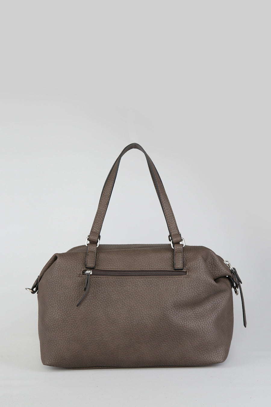 Women's Gray Synthetic Leather Shoulder Bag