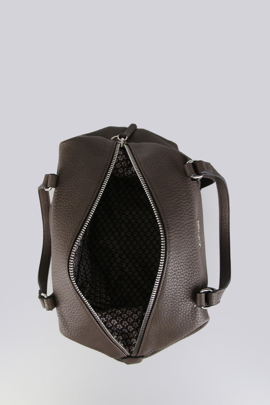 Women's Gray Synthetic Leather Shoulder Bag