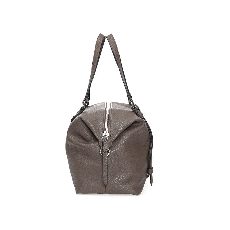 Women's Gray Synthetic Leather Shoulder Bag