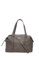 Women's Gray Synthetic Leather Shoulder Bag | Derimod