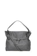 Women's Gray Synthetic Leather Shoulder Bag | Derimod