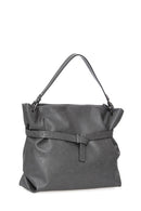 Women's Gray Synthetic Leather Shoulder Bag | Derimod
