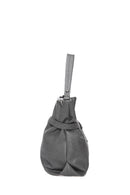 Women's Gray Synthetic Leather Shoulder Bag | Derimod
