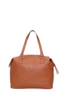Women's Tan Synthetic Leather Shoulder Bag | Derimod