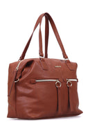 Women's Tan Synthetic Leather Shoulder Bag | Derimod