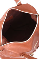 Women's Tan Synthetic Leather Shoulder Bag | Derimod