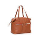 Women's Tan Synthetic Leather Shoulder Bag | Derimod
