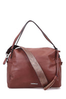 Women's Tan Synthetic Leather Shoulder Bag | Derimod
