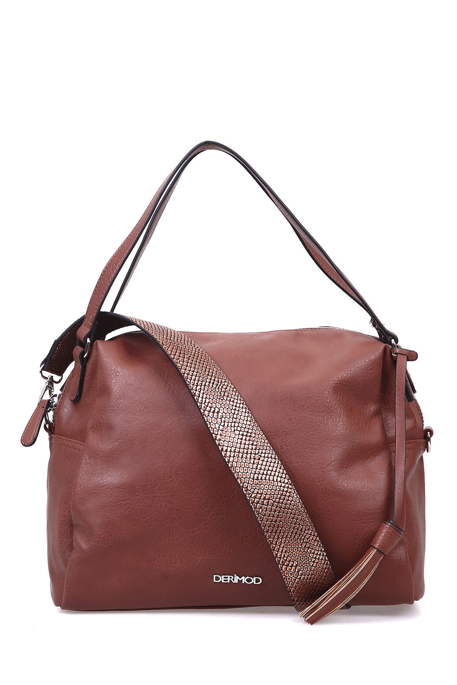 Women's Tan Synthetic Leather Shoulder Bag 17WBD273218 | Derimod