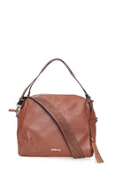Women's Tan Synthetic Leather Shoulder Bag | Derimod