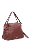 Women's Tan Synthetic Leather Shoulder Bag | Derimod