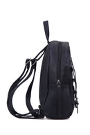 Women's Black Synthetic Leather Backpack | Derimod