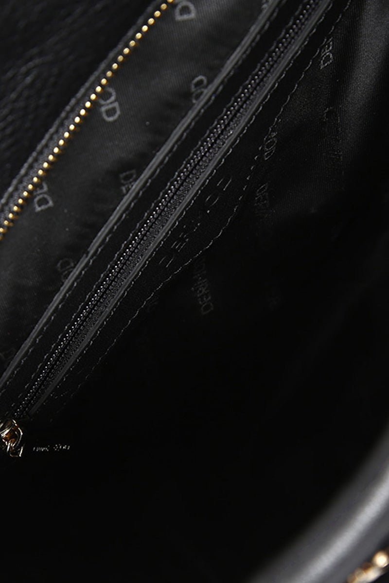 Black Women's Leather Shoulder Bag